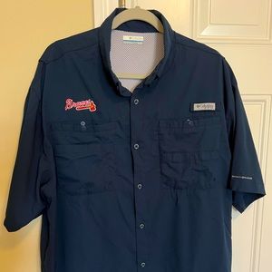 Men’s XL Atlanta Braves Columbia PFG. EUC. Smoke-free, doodle—friendly home.